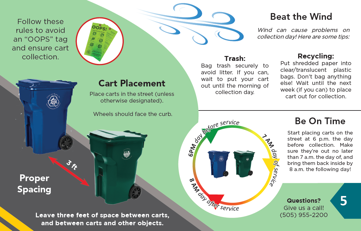 Trash Cart Placement Guide  How to place them for pickup