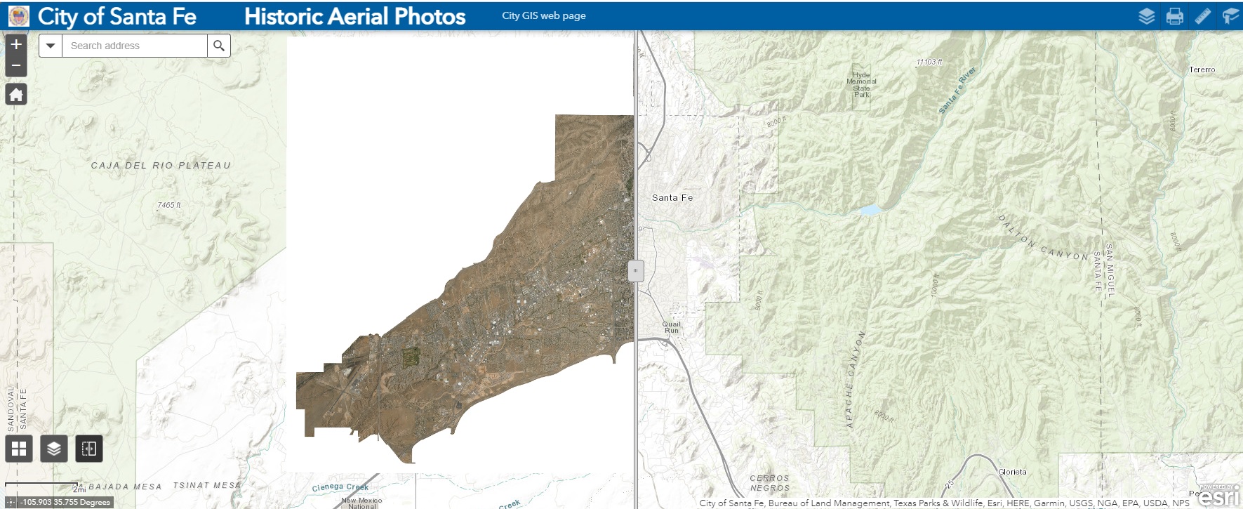 City Online Map Viewer Gis | City Of Santa Fe, New Mexico