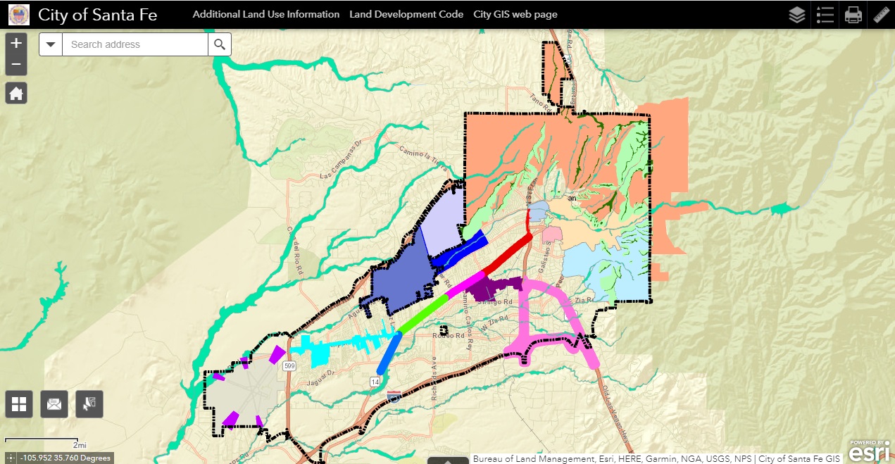 City Online Map Viewer Gis | City Of Santa Fe, New Mexico