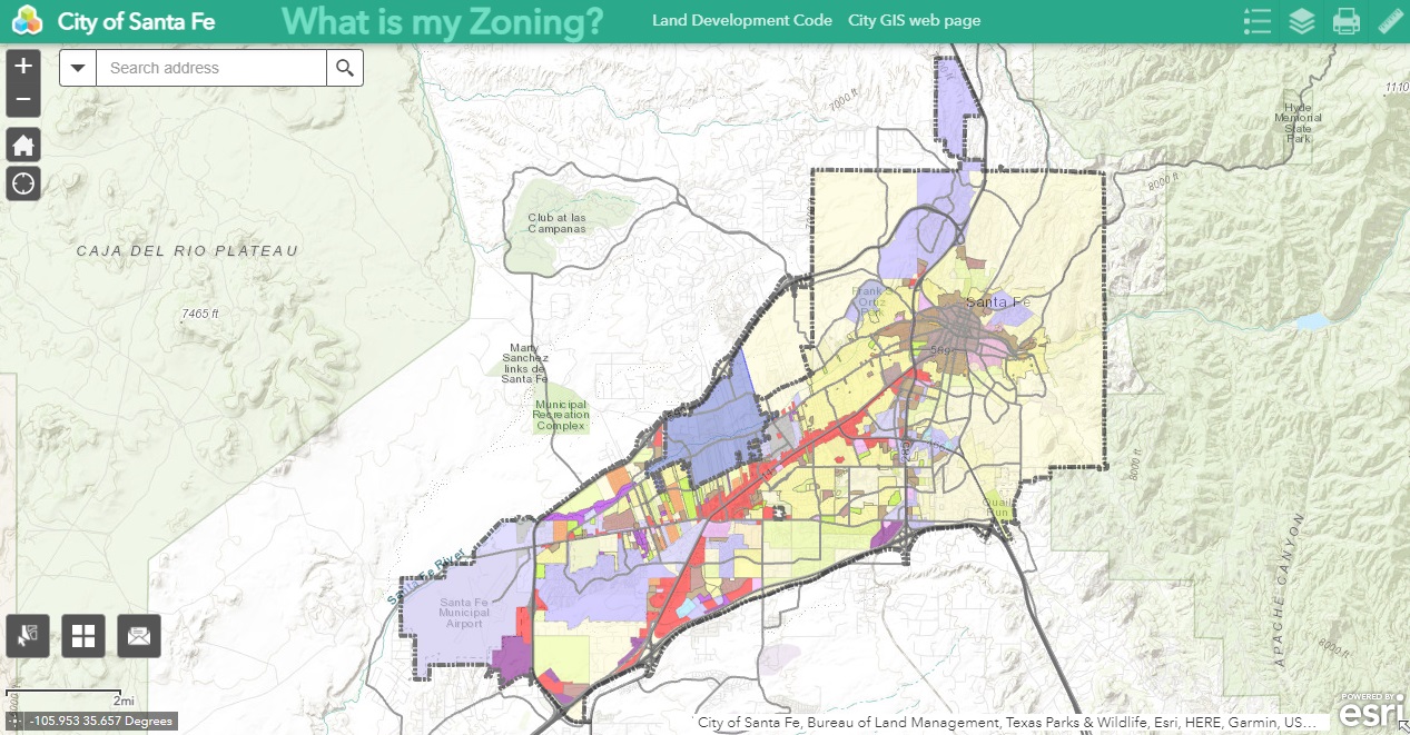 Map Of Santa Fe Nm Gis | City Of Santa Fe, New Mexico