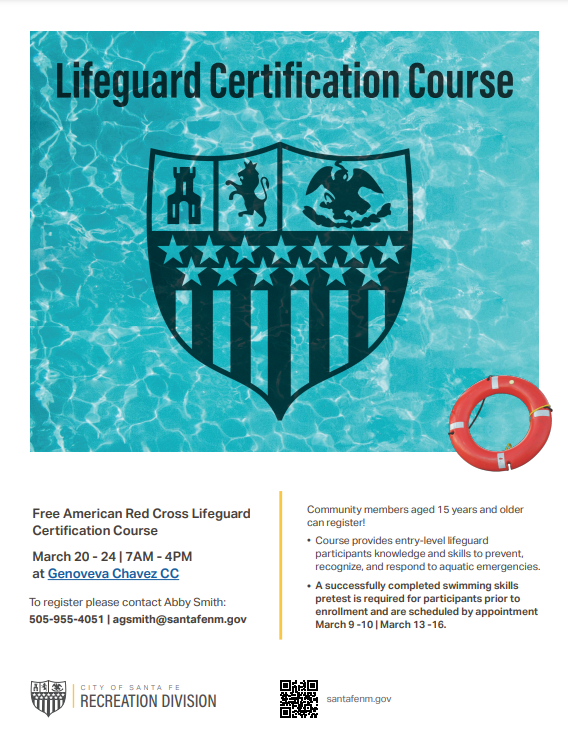 lifeguard training course flyer