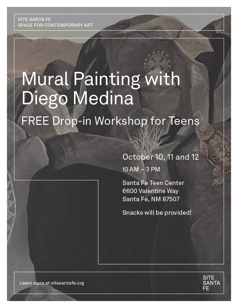 A flyer for the Teen Center Mural painting event.
