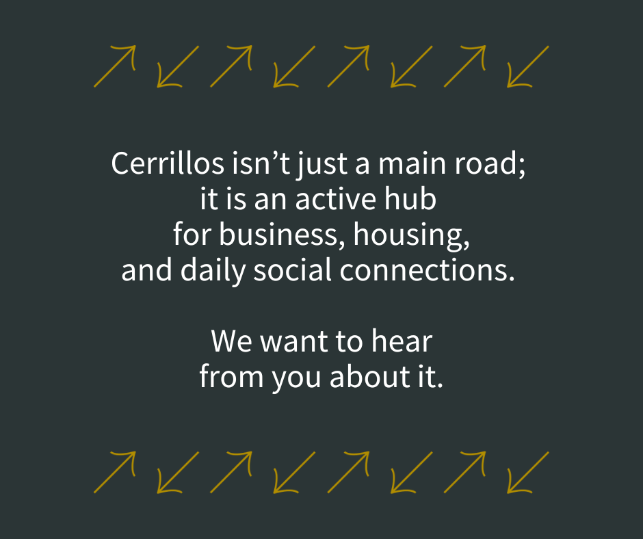 Cerrillos isn't a main road graphic