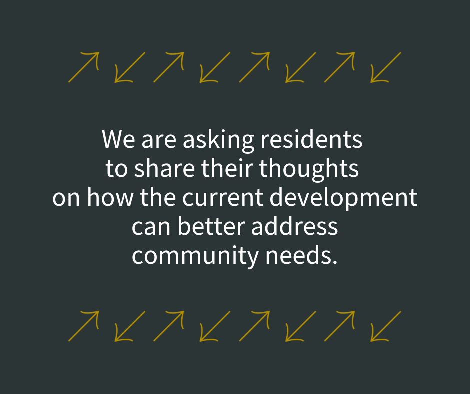 Asking residents to chare their thoughts graphic
