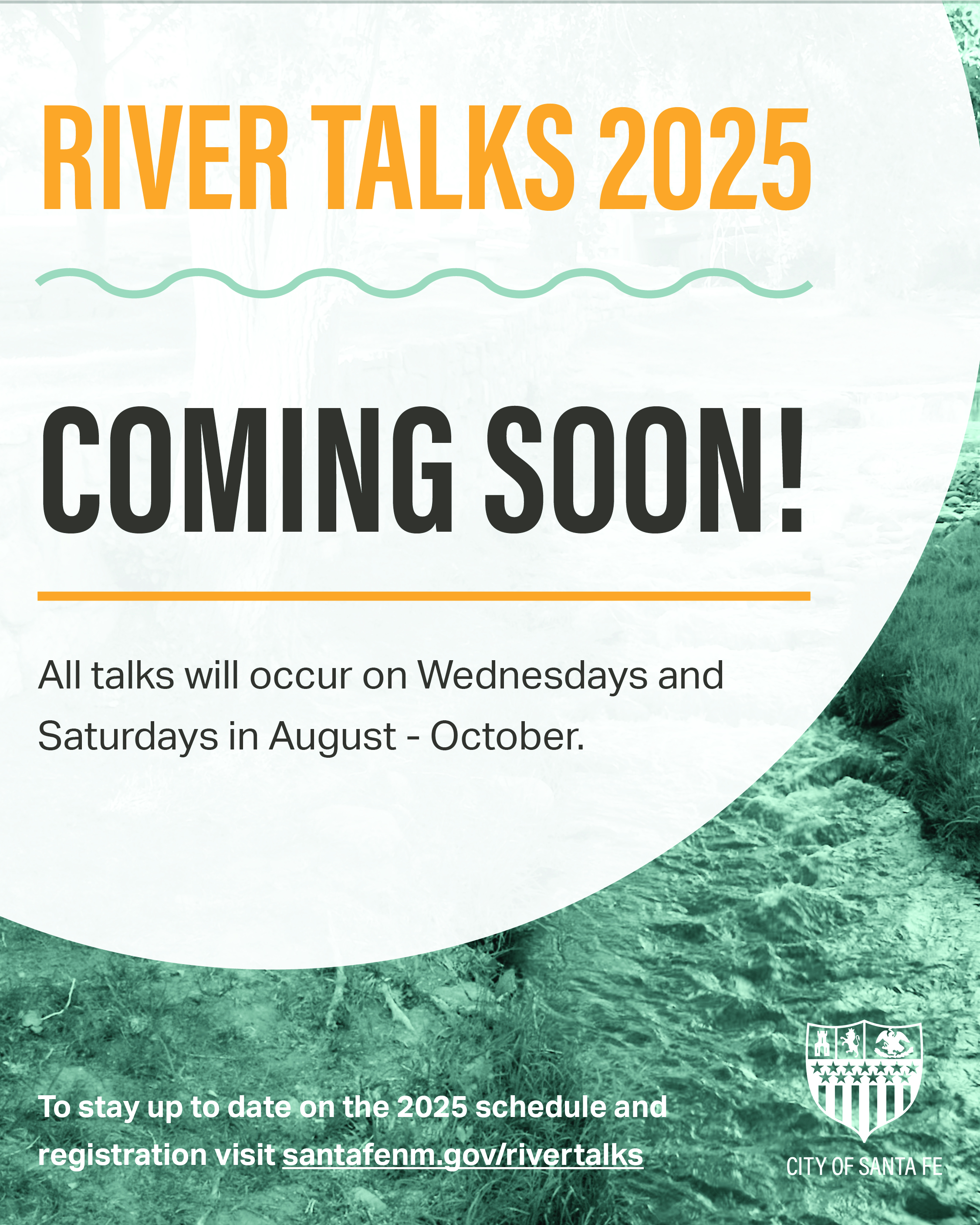 River Talks 2025 flyer