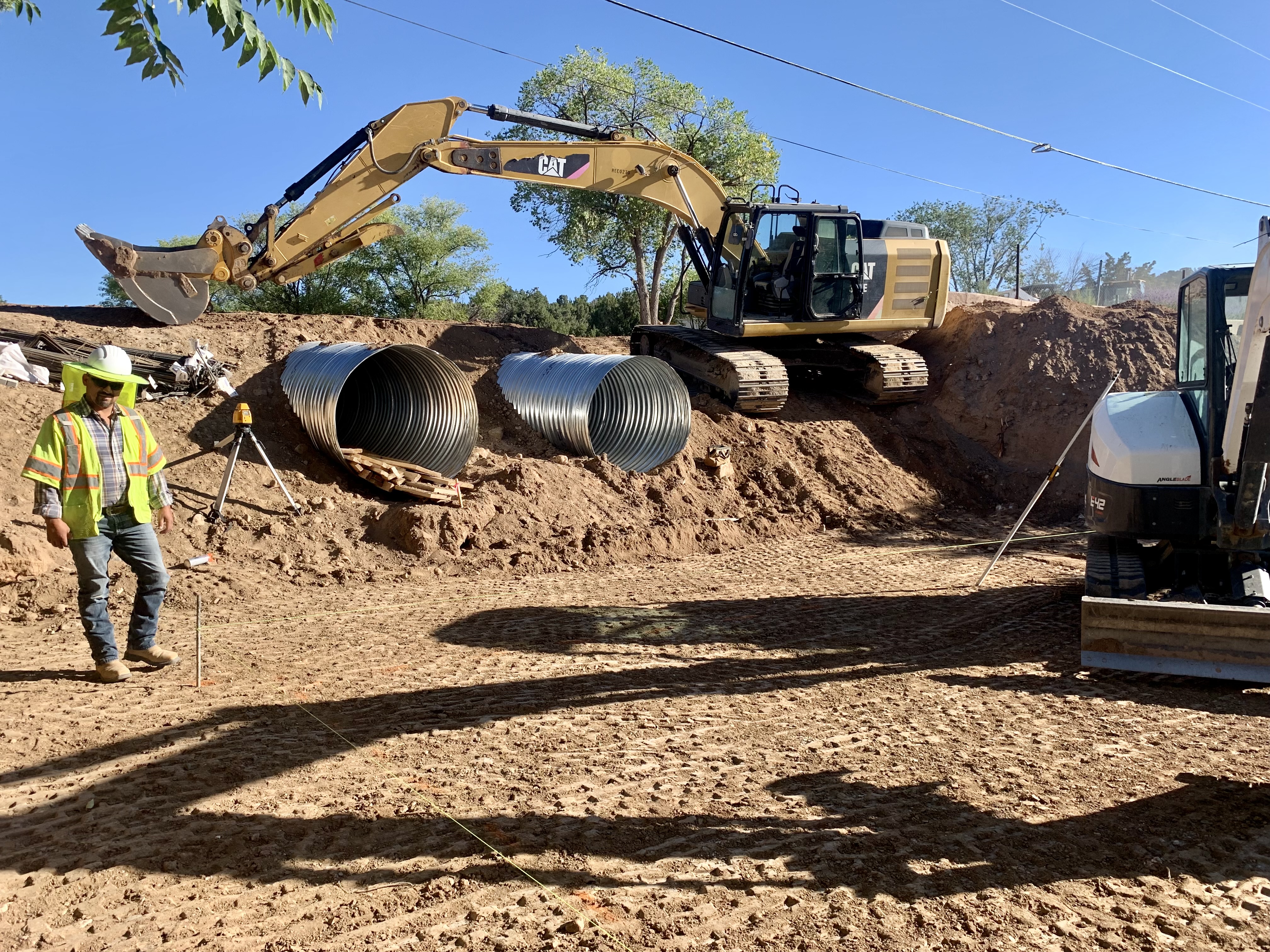 Construction is underway.