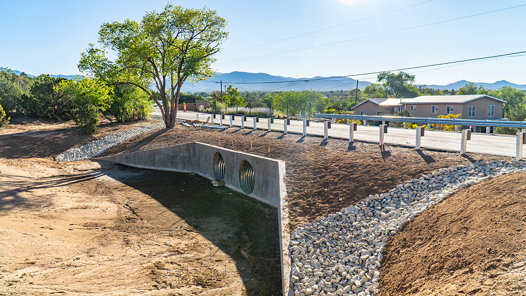The completed bridge. 